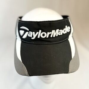 Taylormade Burner Adjustable Black And White Visor